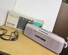 Usado, Cassete de rádio vintage Sharp QT-50L lavanda com cabo e alça e caixa eletrônica antiga comprar usado  Enviando para Brazil