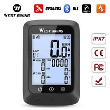 Usado, WEST BIKING ciclo GPS computador IPX7 impermeável sem fio bicicleta bicicleta velocímetro comprar usado  Enviando para Brazil
