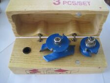 Conjunto de cortador Ogee 2 em caixa de madeira, usado comprar usado Conjunto de cortador Ogee 2 em caixa de madeira, usado comprar usado  Enviando para Brazil