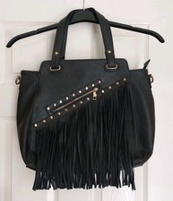 Black faux leather for sale  LONDON