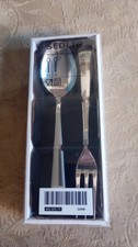Vintage IKEA SEDLIG Zestaw do serwowania 2 sztuki Stal nierdzewna 603,022,73 l Łyżka widelca Rzadka na sprzedaż Vintage IKEA SEDLIG Zestaw do serwowania 2 sztuki Stal nierdzewna 603,022,73 l Łyżka widelca Rzadka na sprzedaż  Wysyłka do Poland