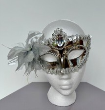 Venetian mask silver for sale  BEAWORTHY