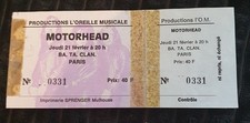 Motorhead ticket concert d'occasion  Belley
