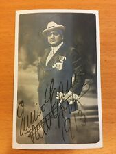Cartolina autografa enrico usato  Milano