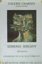 Edmond Sargento – Original Exposición Póster – Galería Chardin-Cartel-1977, usado comprar usado  Enviando para Brazil