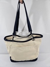 Lancheira térmica natural Thirty One Canvas Crew com alça azul e zíper com acabamento comprar usado  Enviando para Brazil