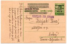 Używany, LUBIANA , 10.8.41 ,Occ. Italiana ,Intero postale SOPRASTAMPATO , per l'Interno. na sprzedaż  Wysyłka do Poland