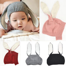 Chapéu de malha infantil chapéu orelha longa coelho bebê coelho gorro boné adereços para fotos comprar usado  Enviando para Brazil
