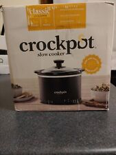 Panela lenta manual redonda Crockpot 1-1/2 quartos, preta segura para máquina de lavar louça SCR151 nova comprar usado  Enviando para Brazil