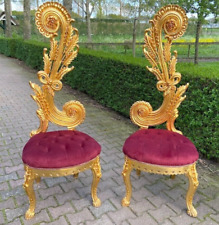 Cadeiras antigas italianas fita rococó dourada faia borgonha veludo acento par, usado comprar usado Cadeiras antigas italianas fita rococó dourada faia borgonha veludo acento par, usado comprar usado  Enviando para Brazil