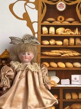 Boneca alemã antiga miniatura 2,75" toda bisque para casa de bonecas comprar usado  Enviando para Brazil