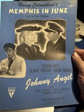 M 1945 Filme Musical partitura JOHNNY ANGEL 'Memphis In June' ' comprar usado  Enviando para Brazil