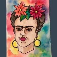 Frida kahlo watercolor for sale  Phoenix