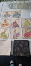 Vintage handpainted silk for sale  SHEFFIELD