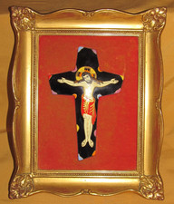 Croix crucifix émail d'occasion  Montmoreau-Saint-Cybard