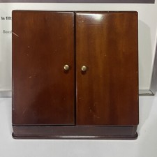 Mini organizador de arquivos/cartas de mesa Bombay Co madeira papel oculto exclusivo comprar usado  Enviando para Brazil