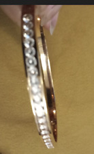 Steel diamonique bangle for sale  LONDON