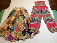 Usado, LOTE DE SAIA DE TRABALHO CIGANA FEITA DA TERRA DESGASTE NA PAZ PATCH HIPPIE BOHO HARÉM L comprar usado  Enviando para Brazil