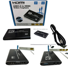 Placa de captura de vídeo 4K USB 3.0 para HDMI - Gravador de jogos Ultra HD 1080p 60fps comprar usado  Enviando para Brazil