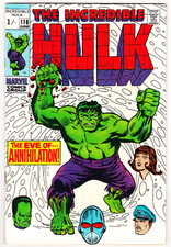 Incredible hulk 116 for sale  LONDON