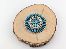 Broche broche colgante con racimo turquesa nativo americano firmado por Navajo segunda mano  Embacar hacia Mexico