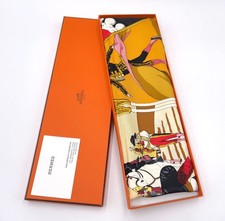 Auth Hermes Carré 90 PLAZA DE TOROS Czarny x Wielokolorowy Jedwabny Szalik W/Pudełko BA100168 na sprzedaż  Wysyłka do Poland