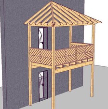 Holzbalkon vorstellbalkon balk gebraucht kaufen  Drolshagen
