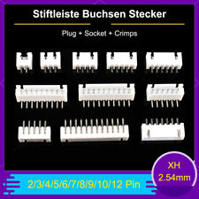 Usado, JST XH 2.54mm Stiftleiste Buchsen Stecker Male Female 2/3/4/5/6/7/8/9/10/12 Pin comprar usado  Enviando para Brazil