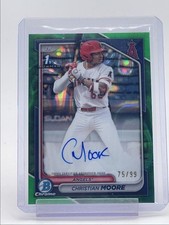 CHRISTIAN MOORE 2024 BOWMAN CROMO 1ª LAVA VERDE AUTOMÁTICO /99 Q3915 comprar usado  Enviando para Brazil
