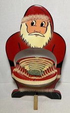 Suporte de madeira vintage para doces dobrável de Papai Noel decoração de Natal comprar usado  Enviando para Brazil