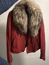 Lederjacke fuchspelz kragen gebraucht kaufen  Düsseldorf
