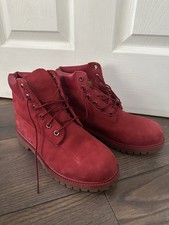 Women red timberlands for sale  PONTEFRACT