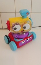 Używany, Fisher Price HCK45 4-w-1 robot edukacyjny wersja hiszpańska mówi, miga, jeździ na sprzedaż  Wysyłka do Poland
