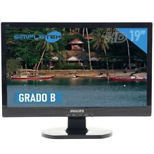 Monitor Philips Display LCD 19" VGA PC computador desktop DVR fixo alto-falante comprar usado  Enviando para Brazil