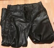 Lederhose motorradhose seitlic gebraucht kaufen  Halle