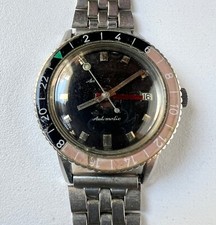 Usado, Relógio automático Zodiac vintage masculino mostrador preto para restaurar ou usar peças 17 joias comprar usado  Enviando para Brazil