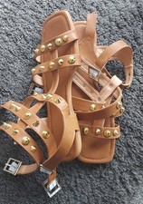 Ladies tan gladiators for sale  MILTON KEYNES
