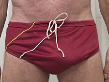 Maiô Burguny masculino vintage 100% nylon speedo, tamanho 34, usado comprar usado  Enviando para Brazil