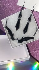 Black necklace earring for sale  Fontana