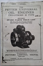 Stationary engine instruction for sale  GOOLE
