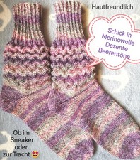 Handgestrickt wollsocken stric gebraucht kaufen  Langerwehe