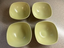 Usado, Tigelas amarelas suecas modernas Nilsson Hoganas Keramik 6” quadradas de cerâmica conjunto de 4  comprar usado  Enviando para Brazil