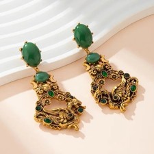 Dragon earrings jade for sale  New York