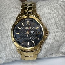 Relógio masculino SEIKO Gold-Tone COUTURA aço inoxidável 41 mm - SUR461 MSRP: US$ 450 comprar usado  Enviando para Brazil