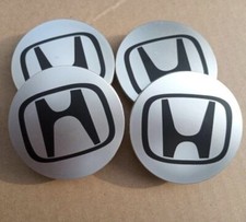 Tampas de centro de roda Honda 69mm logotipo alumínio preto CONJUNTO DE 4, usado comprar usado  Enviando para Brazil