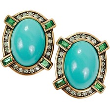 Brincos com clipe de botão de cristal ousado e bonito assinado Heidi Daus Art Deco renascimento, usado comprar usado Brincos com clipe de botão de cristal ousado e bonito assinado Heidi Daus Art Deco renascimento, usado comprar usado  Enviando para Brazil