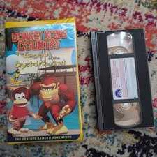 Donkey Kong Country Legend of The Crystal Coconut Clamshell VHS Tape - Tested comprar usado  Enviando para Brazil