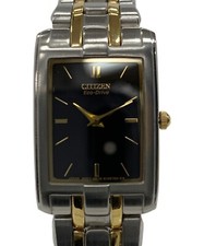 Relógio Citizen Eco-Drive feminino mostrador preto pulseira combinada analógica do Japão comprar usado  Enviando para Brazil