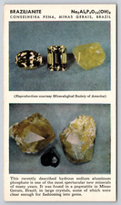 Cartão postal Museu Americano de História Natural série mineral VIII Brazilianite comprar usado  Enviando para Brazil