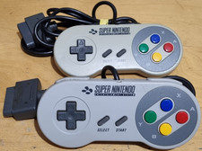 Controles/controladores oficiais x2 para Super Nintendo SNES totalmente testados comprar usado  Enviando para Brazil